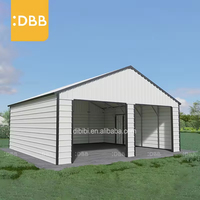 Stationnement de garage personnalisé de 39Ft 39Ft 15Ft Abri de stationnement à structure en acier galvanisé de couleur durable