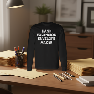 เสื้อยืดแขนยาวแบบมีซิปสำหรับทำซองจดหมาย - Product Image 3