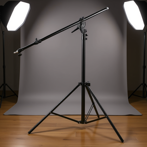 Soporte de luz ajustable de aluminio para fotografía con brazo articulado con amortiguación de aire para iluminación de estudio - Product Image 2