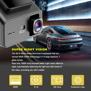 새로운 4k wifi GPS 대시 카메라 자동차 <span class=keywords><strong>dvr</strong></span> 전면 및 후면 듀얼 렌즈 4k 자동차 대시 캠 <span class=keywords><strong>HD</strong></span> 야간 투시경 자동차 대시 카메라 4k - Product Image 6