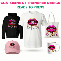 Vinilos Termoadhesivos de Alta Calidad para Serigrafía Profesional Personalizada, Diseños de Películas de Transferencia de Calor DTF Listos para Planchar en Camisetas