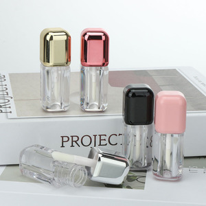 Conteneur cosmétique en plastique transparent réutilisable HKH, tubes de beauté vides rechargeables pour les lèvres, vente en gros - Product Image 2
