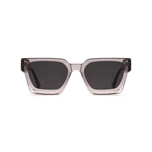 Custom Logo Uv400 Vintage Bevel Unisex Polarized Light Acetate Shades Sunglasses Sun Glasses