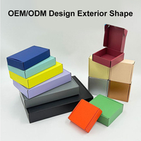 Boîtes à bijoux en papier kraft personnalisables avec gaufrage, petit lot, emballage cadeau décoratif imprimé OEM pour présentation de bijoux de luxe