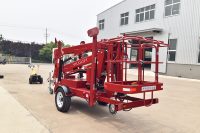 Nouvelle nacelle élévatrice diesel tractable de 18 m avec structure de jambes multi-sections YILULIFT TBLT18.0 pour l'inspection des pales d'éoliennes