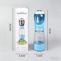 Taza Portátil e Impermeable para Mascotas, con Dispensador de Agua y Comida 3 en 1, para Perros y Gatos