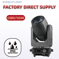 Projecteurs de scène à LED à double prisme 350W, mélange de couleurs et contrôle DMX512, faisceau réglable pour clubs, discothèques et mariages