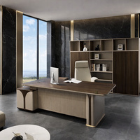 Meubles de bureau de direction en bois de luxe au design moderne et durable, fabriqués en Chine, bureau et table de direction pour villa avec certification CE