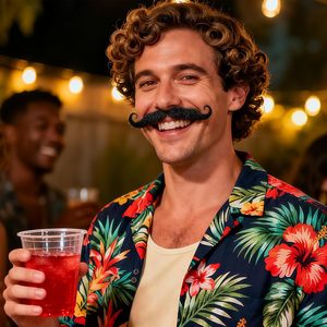 <span class=keywords><strong>Baffi</strong></span> e Barba <span class=keywords><strong>Finti</strong></span> <span class=keywords><strong>Realistici</strong></span> in Capelli Umani con Pizzo Invisibile Fatti a Mano per Cosplay Casual e Costumi di Halloween Barba Nera - Product Image 5