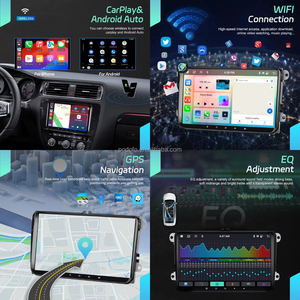 Radio para Auto Podofo 6+128G 9" Android con Carplay Inalámbrico, Android Auto, GPS y WIFI para Volkswagen/VW/Skoda/Seat, Venta al Por Mayor - Product Image 4