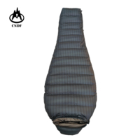 Sac de couchage de camping en duvet de canard imperméable survie hivernale-sac de couchage adulte momie 10-20 degrés