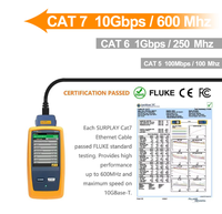 KABEL LAN ZONG CABEL 26AWG SFTP Cat 7 10Gbps 600MHz Patch Cord Kabel Jaringan dengan Konektor RJ45 Berlapis Emas Kabel Ethernet