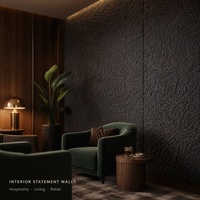 Panneau en pierre artificielle PU imperméable et ignifuge, revêtement mural en pierre polyuréthane 3D pour la décoration des murs d'hôtel