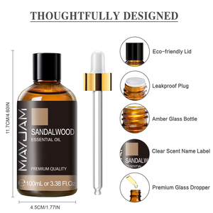 MAYJAM 1 Uds 100mL sándalo lavanda <span class=keywords><strong>eucalipto</strong></span> vainilla Aroma <span class=keywords><strong>aceite</strong></span> <span class=keywords><strong>humidificador</strong></span> sabor fragancia vela Quemador <span class=keywords><strong>Aceite</strong></span> Esencial - Product Image 6