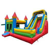 Château gonflable commercial en PVC de qualité supérieure avec toboggan, grand château de saut extérieur pour enfants, idéal pour la location événementielle