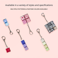 Porte-clés mécanique anti-stress Macaron Color Fidget Clicker pour soulager l'anxiété des adultes
