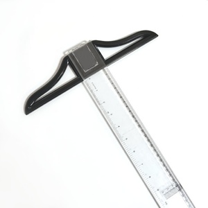 Regla Cuadrada Transparente en Forma de T, de Plástico, Métrica, Removible, de 75 cm, para Medir - Product Image 1