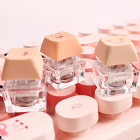 Porte-clés clavier LED en plastique personnalisé avec logo Anime, interrupteurs anti-stress, durable, type fidget clicker