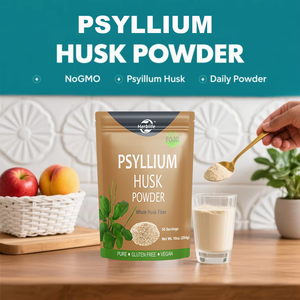 Poudre de Psyllium de Qualité Supérieure à Marque Blanche OEM, Pureté 99%, Complément Alimentaire Naturel en Fibres pour la Digestion, Certifié GMP - Product Image 4
