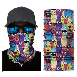 Hot Selling Custom Buffs With Custom Logo Sublimation Printing Neck Tube Seamless Bandana Neck Gaiter