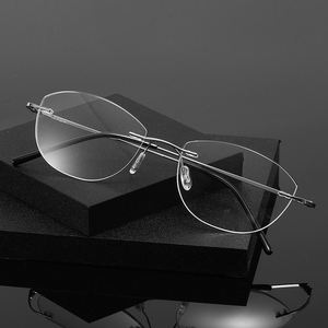 <span class=keywords><strong>Gafas</strong></span> Fotocromáticas Unisex B6035 con Marco Dorado Delgado, 1 Pieza, Lentes Cuadradas de Metal para Miopía, Lentes Reemplazables para Hombre y Mujer B6035 - Product Image 3