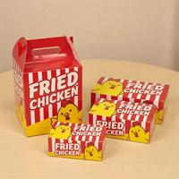 Caja de Comida para Niños con Logotipo Personalizado, Caja de Cartón Portátil para Llevar, Envase Desechable para Comida Rápida para Niños