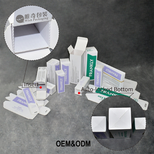 Customized FSC White Cardboard Cosmetic Skin Care Toner Boxes Auto <strong>Lock</strong> <strong>Bottom</strong> Paper <strong>Box</strong> <strong>Packaging</strong> with Corrugated Board Insert - Product Image 2