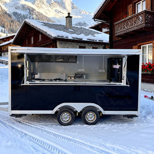 モダンな屋外電気フードトラック、スナック、キャンディ、ワッフル、クレープ、デザート、パンケーキ、ドーナツ販売用フルキッチン搭載トレーラー - Product Image 2
