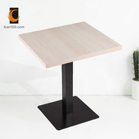 Table de Restaurant en bois et mélamine, petite Table écologique de qualité supérieure