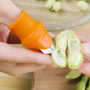 2024 nouveaux accessoires de <span class=keywords><strong>cuisine</strong></span> 1 ensemble cueilleur de fruits Silicone doigt protecteur fruits légumes <span class=keywords><strong>pouce</strong></span> couteau - Product Image 6