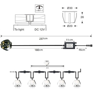 ชุดไฟดาดฟ้า LED แบบฝังพื้นกลางแจ้งไฟ LED สำหรับบันไดลานสวนพื้นมุมซาวน่าห้องน้ำ - Product Image 5