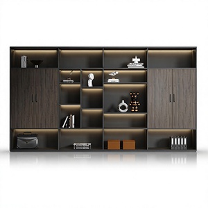 Archivador de Oficina <span class=keywords><strong>Bosss</strong></span>, Moderno, Minimalista, de Madera, con Librero, Compartimentos de Almacenamiento, Resistente al Fuego, Desmontable - Product Image 1
