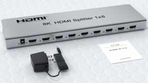 8K 60Hz <span class=keywords><strong>HDMI</strong></span> <span class=keywords><strong>Splitter</strong></span> 1x8 8K <span class=keywords><strong>8</strong></span> cổng <span class=keywords><strong>HDMI</strong></span> <span class=keywords><strong>Splitter</strong></span> <span class=keywords><strong>1in</strong></span> <span class=keywords><strong>8</strong></span> ra cho TV PC - Product Image 3