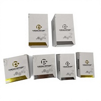 Boîte d'emballage personnalisée en relief pour peptides pharmaceutiques, écologique, pour 10 flacons de 3 ml + 1 flacon de 10 ml avec insert transparent