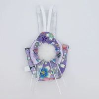 Nouvelle Couche pour Oiseaux Imprimée Dorure Effet Feuille d'Or avec Nœud Princesse – Réutilisable et Lavable, Pliable pour Nymphées et Agapornis (Toutes Saisons)