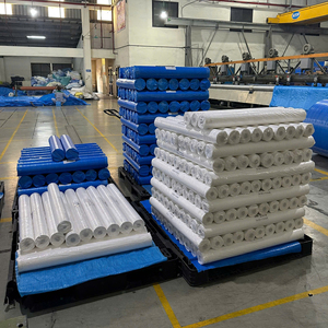 แผ่นพลาสติก HDPE ผ้าใบกันน้ำปรับแต่ง80gsm ได้ตามต้องการสำหรับงานอุตสาหกรรมผ้าทอเทคนิคการทอผ้าสี - Product Image 5