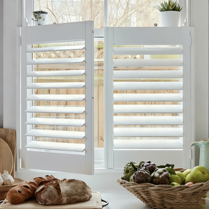 Tùy chỉnh thực hiện rắn gỗ màn trập trồng màn trập Rèm Basswood cửa sổ cửa chớp nội thất - Product Image 2