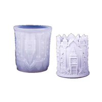 Cylindre exquis britannique Elizabeth Tower & Big Ben graphique bricolage Silicone ciment résine plâtre fleur Pot Pot Vase moule