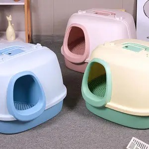 Groothandel Draagbare Kattenbak Opgeruimde Katten Bries Plastic Kattenbak