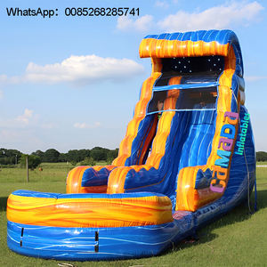 Toboggan aquatique gonflable géant pour usage commercial en extérieur, pour centre commercial, taille et couleur personnalisables, toboggan rebondissant - Product Image 3