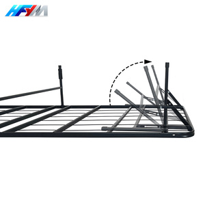 Cadre <span class=keywords><strong>de</strong></span> lit en tube <span class=keywords><strong>de</strong></span> fer en métal <span class=keywords><strong>de</strong></span> taille King Size réglable moderne en acier gain <span class=keywords><strong>de</strong></span> place meubles <span class=keywords><strong>de</strong></span> chambre à coucher Double reine salon - Product Image 2