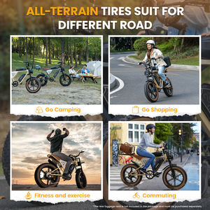 Jansno 34Ah 20" EBike Fat Tire Bike Dual Battery Electric Bicycle Electric Hybrid Mountain Dirt Bikes for Adults - Product Image 6