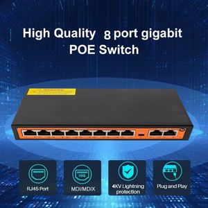 带千兆电源的标准新型台式机8 + 2端口POE交换机 - Product Image 2