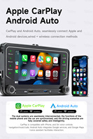 Autoradio Android BQCC 7 pouces avec GPS, Android Auto et Wi-Fi compatible pour les modèles (VW CC Passat Polo Golf) - Système multimédia pour véhicule