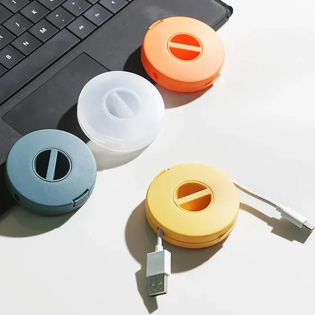 2026 New Design Charging Cable USB 3.0 PVC Braid Shielding Retractable Data Cables Standard for Mobile Phone with Cord Organizer