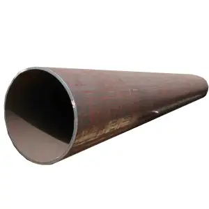 Ehong API 5L X52 X65 X70 X80 Black Tube Carbon Ms Mild Welded Casing LSAW Carbon Steel Pipe for Construction