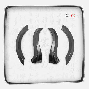 Fiat 500 S3 EPA Type Carbon Glassfiber Wide Body Rear Wheel Flares 4pcs Direct Installation - Product Image 1
