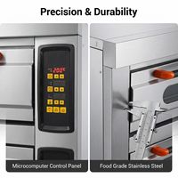 Four à Cuisson Électrique Commercial Chinois pour Restaurants et Hôtels - 3 Niveaux avec Roues à Frein, Acier Inoxydable, Protection Contre la Surchauffe