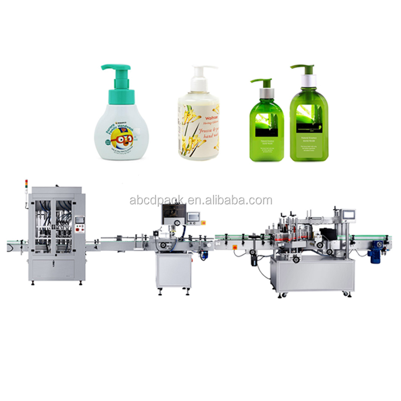 Автоматическая машина для розлива шампуня, геля для душа