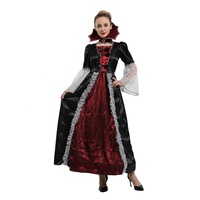 Halloween Vampire À Capuche Femmes Robe Femme Magicien Magicien Robe L'élégant Vampire Dame Costume